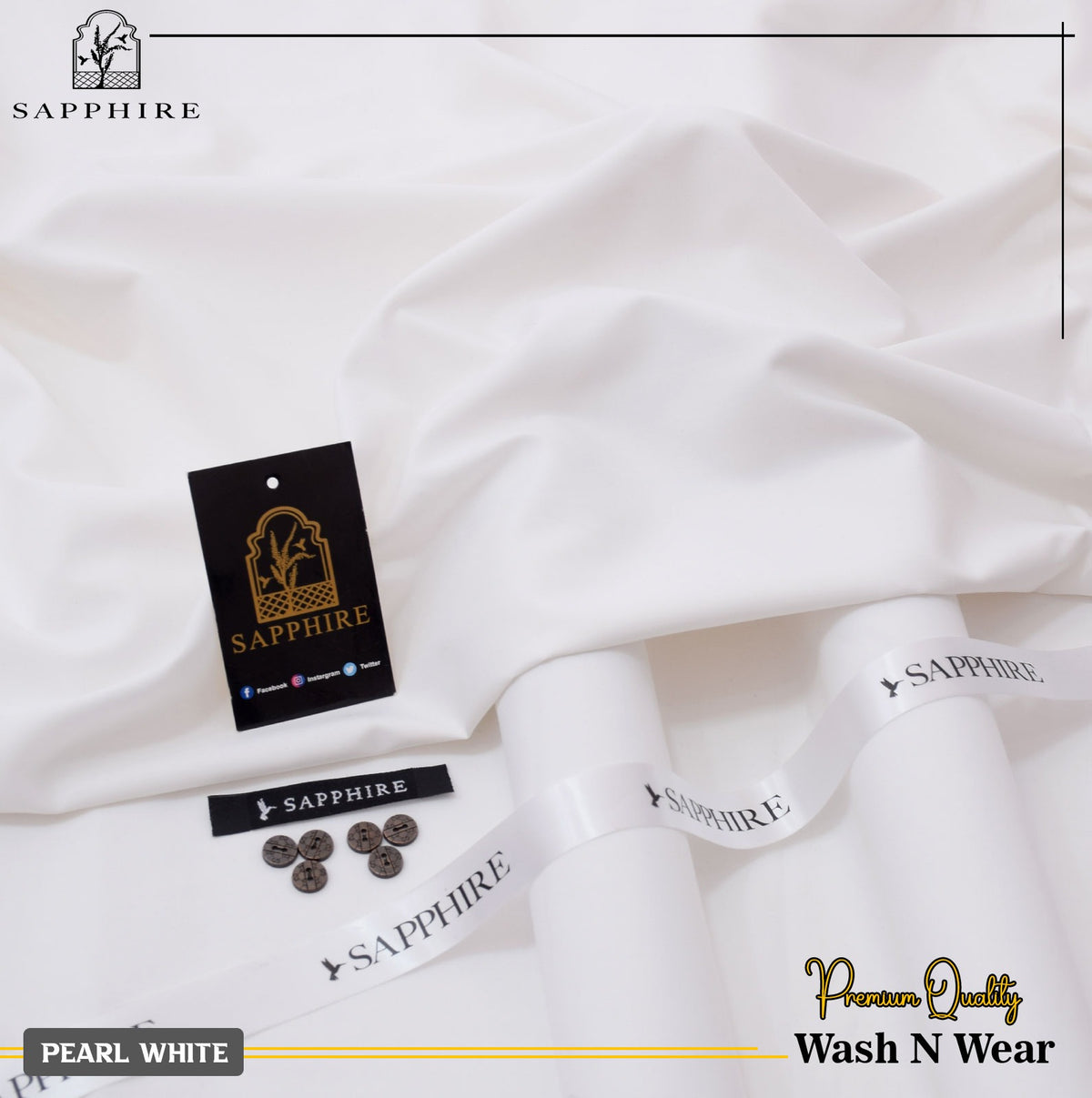 SAPPHIRE MEN – Unstitched Wash & Wear 12