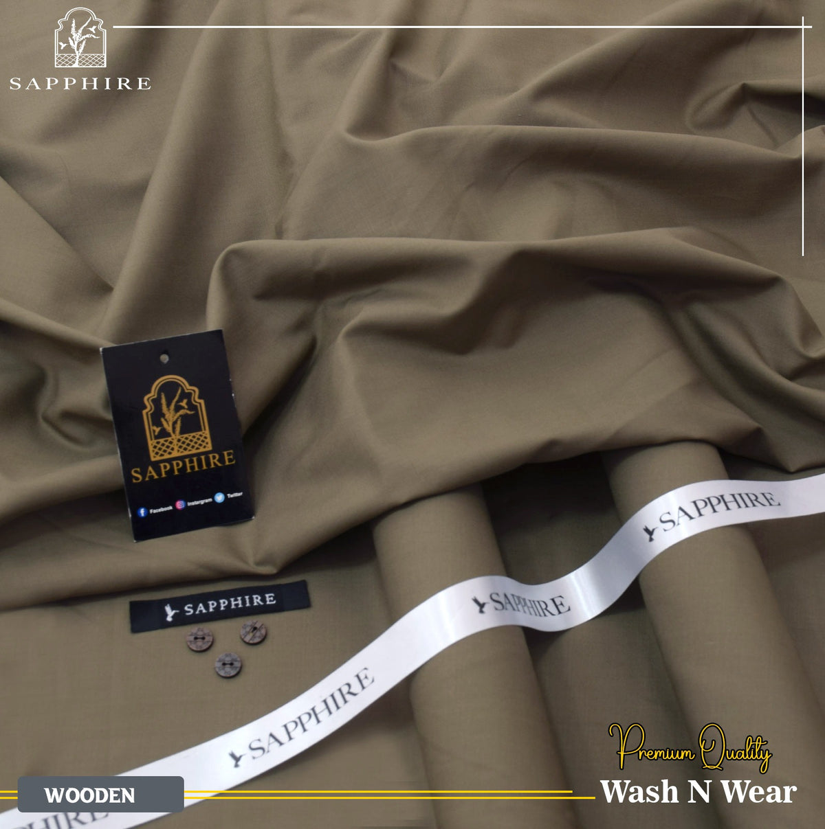 SAPPHIRE MEN – Unstitched Wash & Wear 6