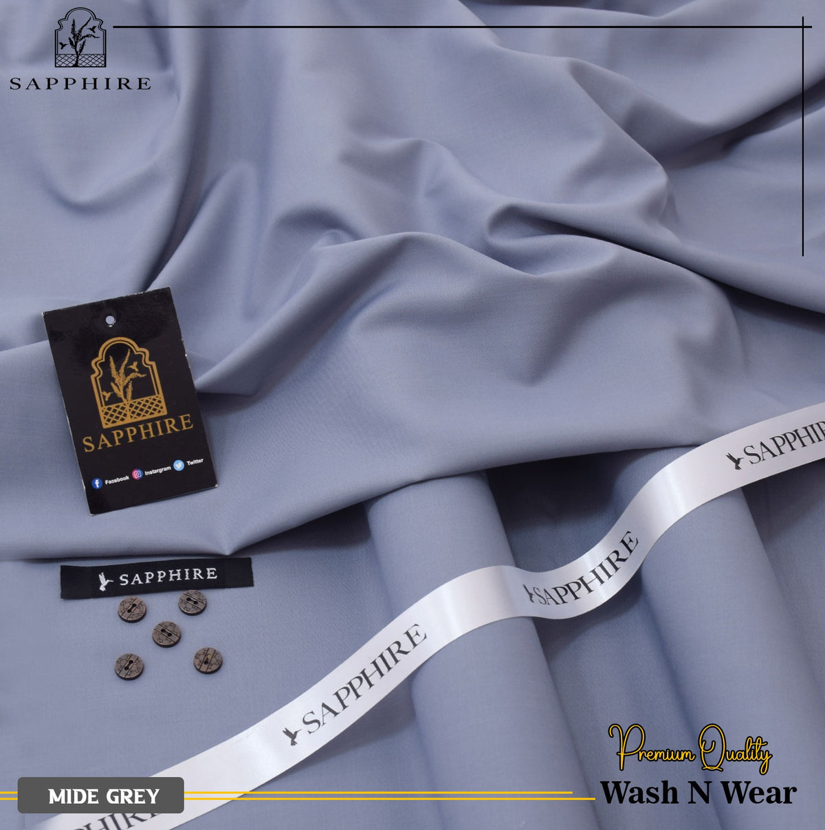 SAPPHIRE MEN – Unstitched Wash & Wear 10