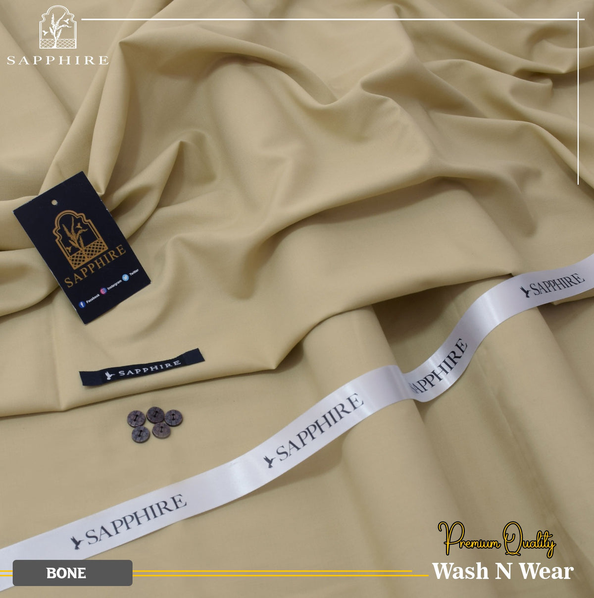 SAPPHIRE MEN – Unstitched Wash & Wear 2
