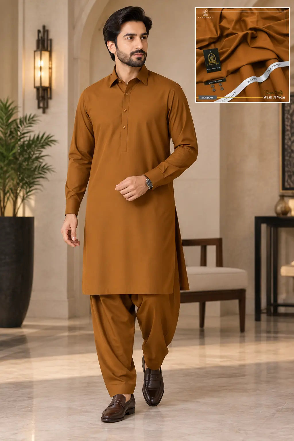 SAPPHIRE MEN – Unstitched Wash & Wear 4