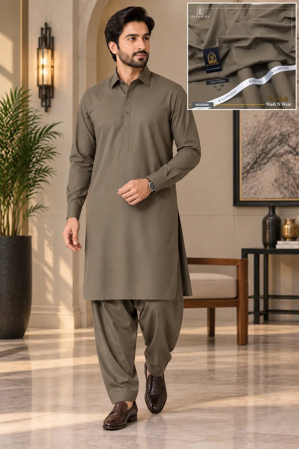 SAPPHIRE MEN – Unstitched Wash & Wear 6