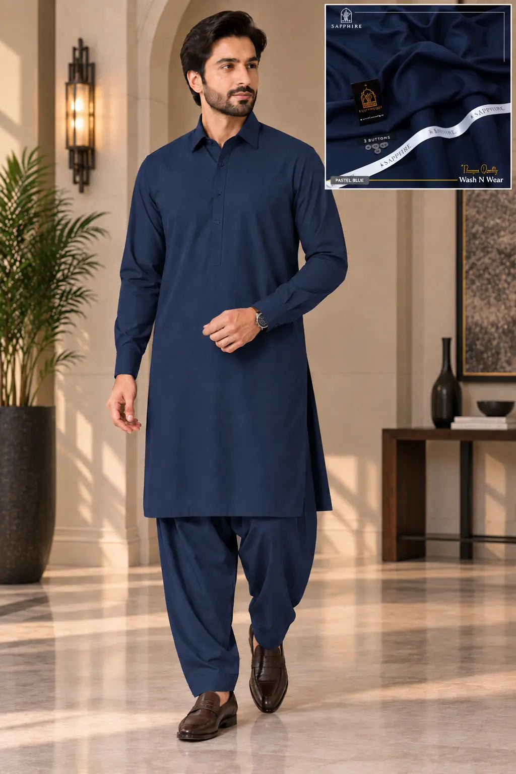 SAPPHIRE MEN – Unstitched Wash & Wear 8